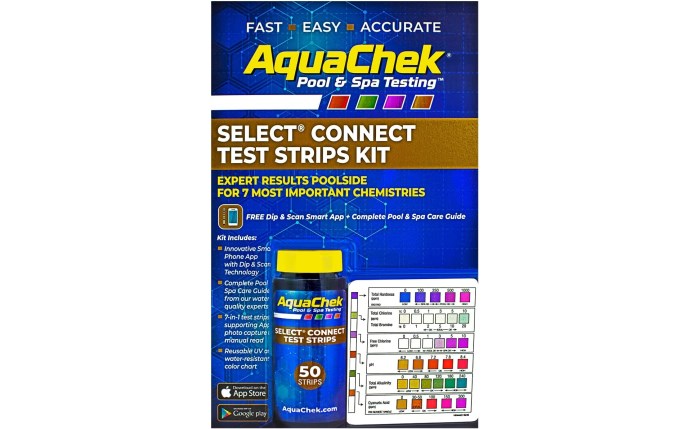 AQUACHEK Select® Connect 7-In-1 Test Strip and App Kit 50 Count